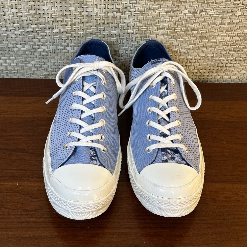 🌟3xHP🌟Converse Chuck 70 Chuck Taylor Blue/White Mixed Material Low Sneaker - Picture 4 of 11